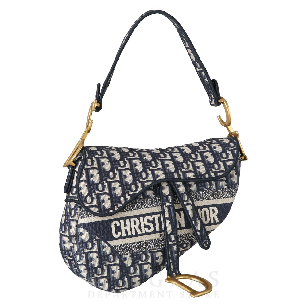 CHRISTIAN DIOR(USED)크리스찬디올 오블리크 새들백 미듐 & 스트랩
